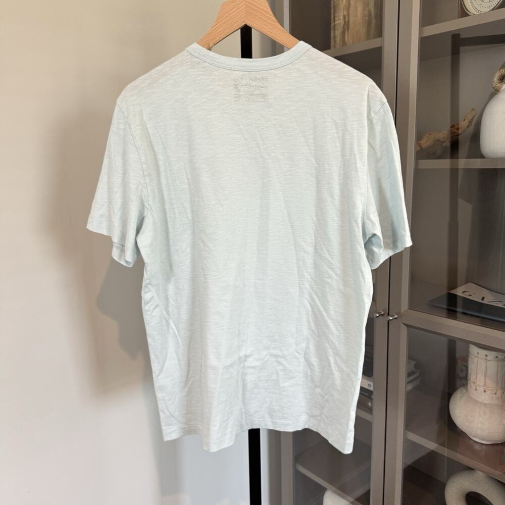 Faherty Sunwashed Pocket Tee Sky Blue Soft Slub Jersey T-Shirt Small NEW Tee - Picture 5 of 7